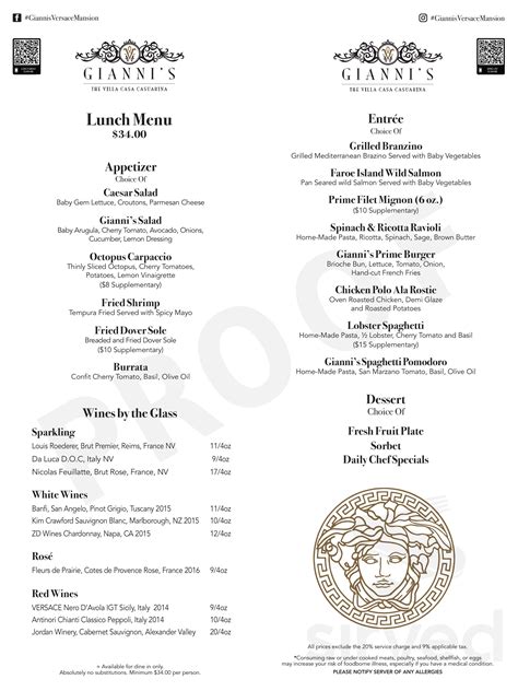 foto di gianni versace mansion|giannis versace mansion menu.